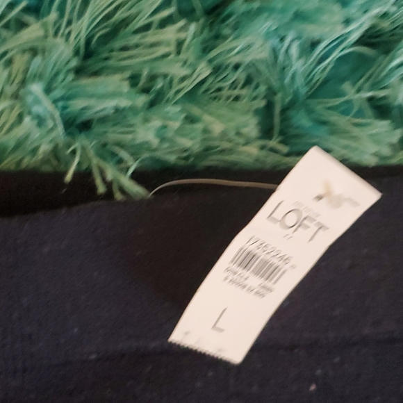 nwt women's navy ann Taylor loft knit skirt - Picture 3 of 4